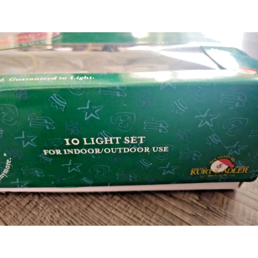 Vintage Kurt Adler Wizard Of Oz 10 Light Set In Box Characters And Ruby Slippers